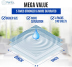 PentaCleanse Advanced Sanitizing 75% Alcohol Hand Wipes: 60 Wipes Per Pack | 4 Pack (240 Wipes Total)