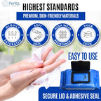 PentaCleanse Advanced Sanitizing 75% Alcohol Hand Wipes: 60 Wipes Per Pack | 4 Pack (240 Wipes Total)